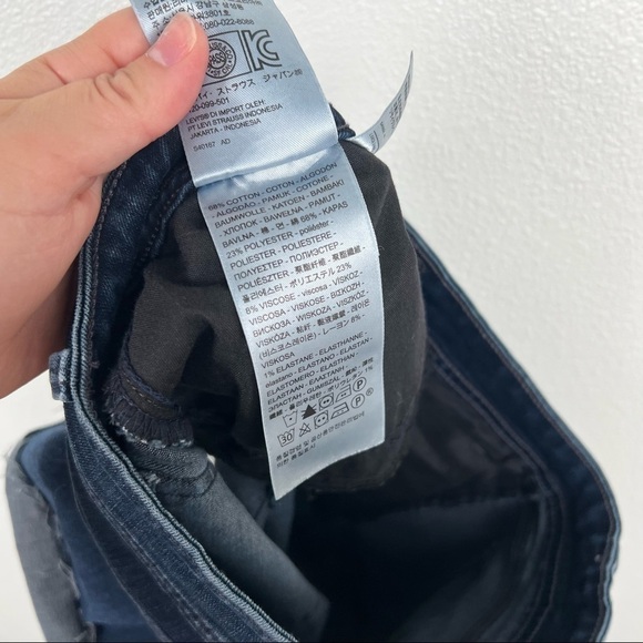 Levis 529 Curvy Bootcut DIY Shorts Blue 27 - Picture 4 of 4